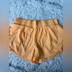 Women’s All In Motion Neon Translucent Orange Athletic Shorts Sz XXL